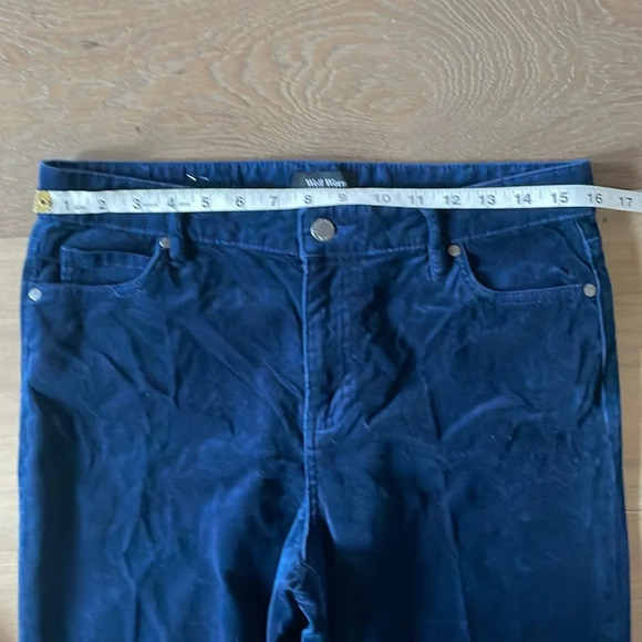 Well Worn High Rise Velvet Taper Skinny Pant Size 10 - Picture 6 of 11